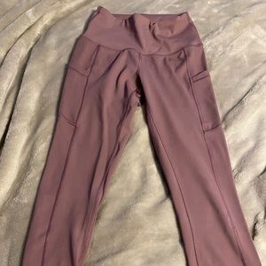 never worn high-waisted pink 90° fitness leggings